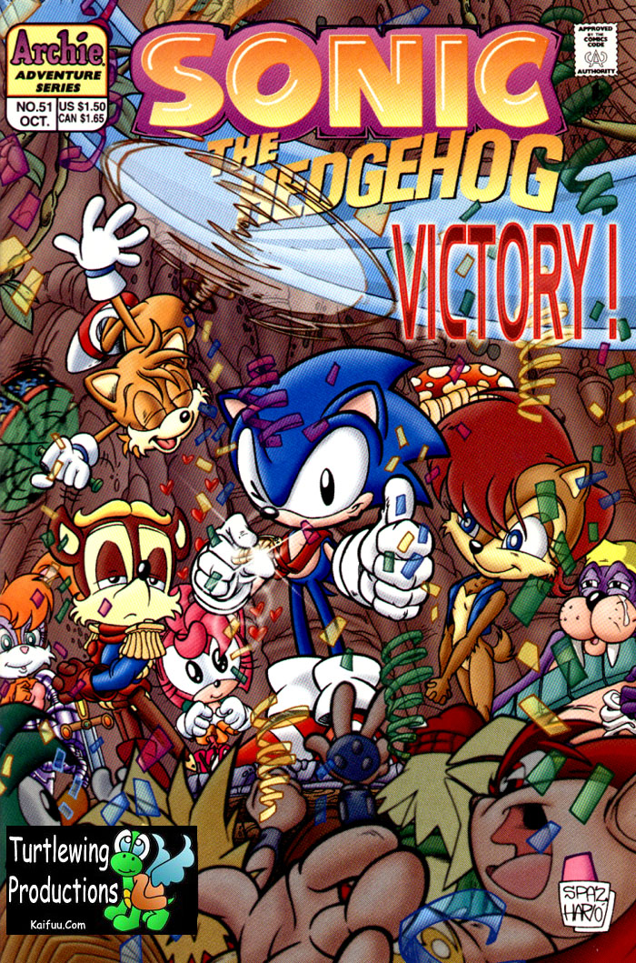 Sonic - Archie Adventure Series October 1997 Comic cover page